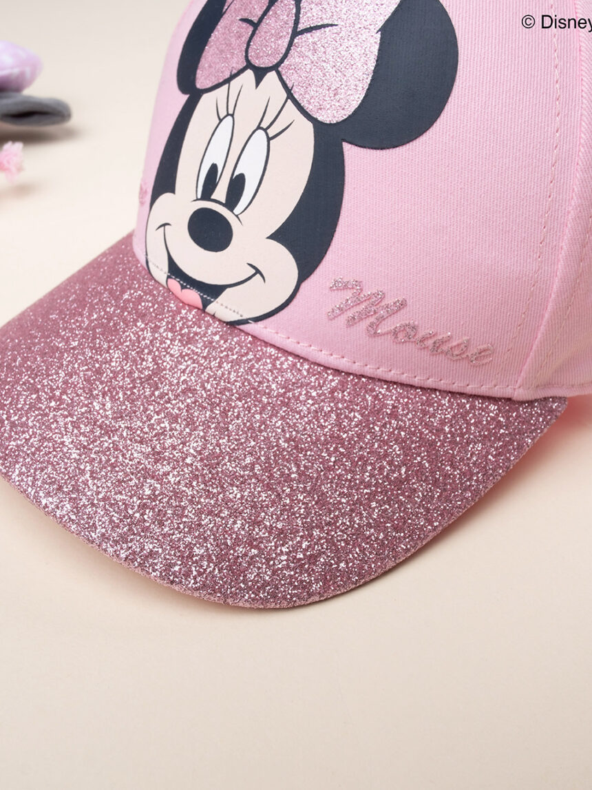 Cappello baseball bambina disney minnie rosa e glitter - Prénatal