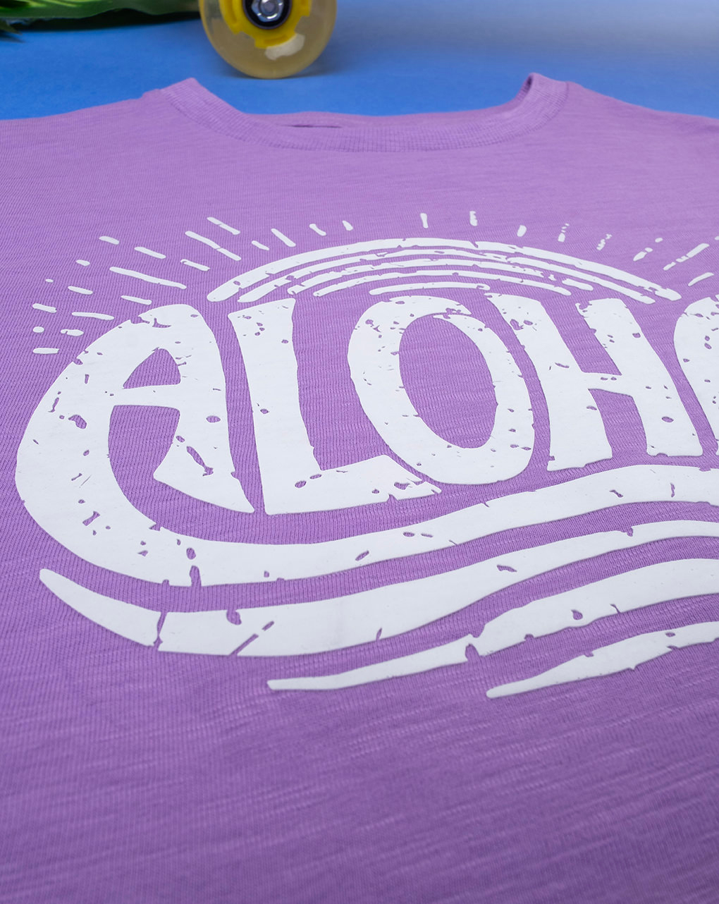 T-shirt mezza manica bambino lilla "alhoa" - Prénatal
