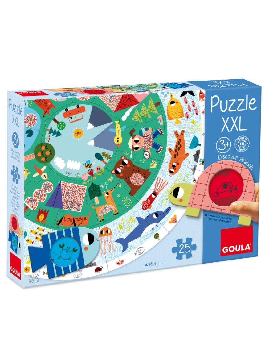 Puzzle xxl scopri gli animali - goula - Goula