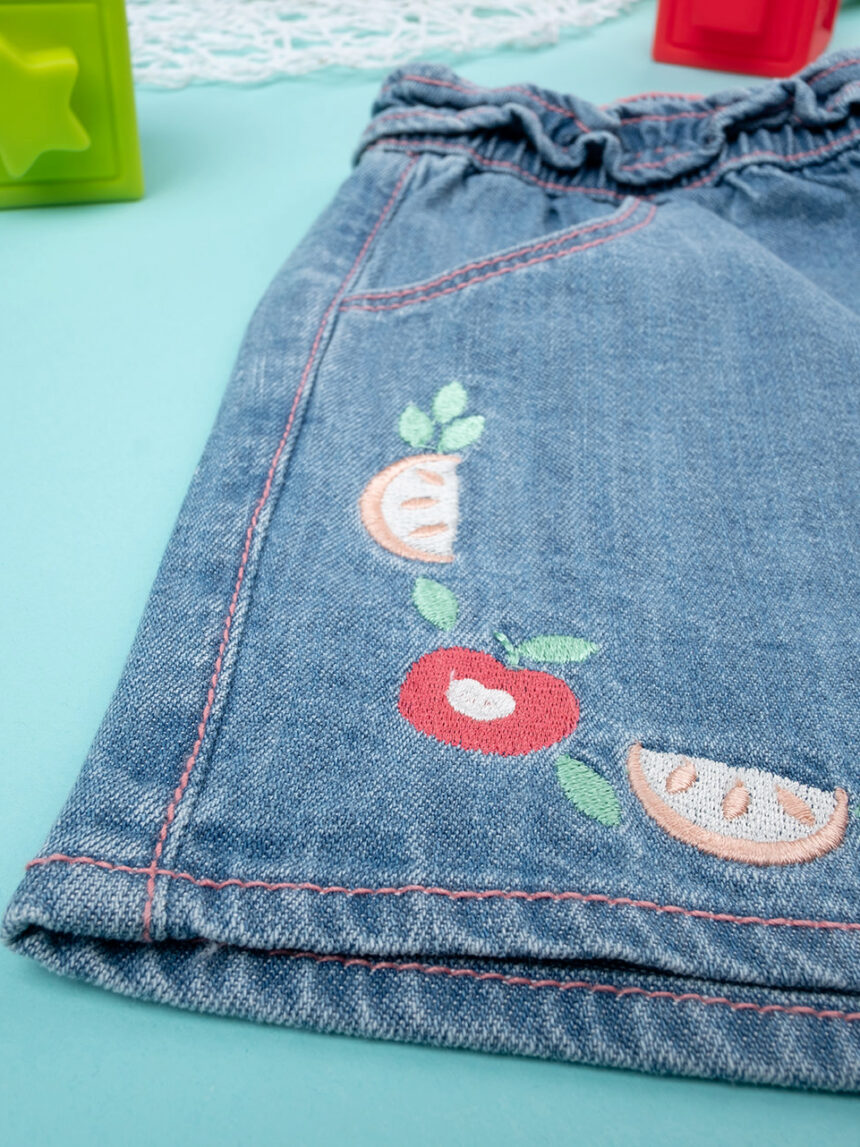 Pantaloncini denim bambina fruit - Prénatal