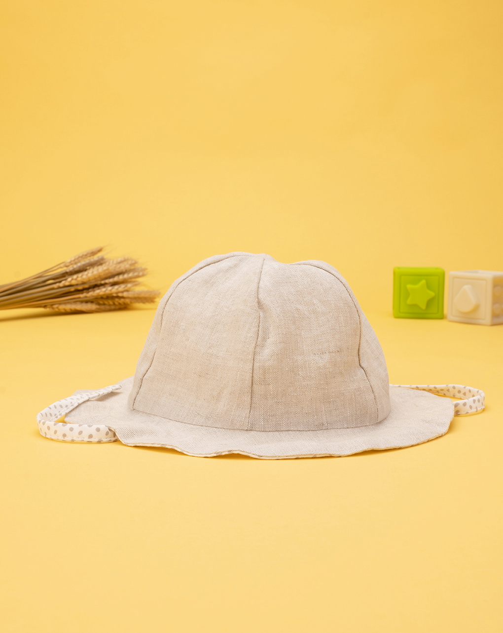 Cappello neonata in lino con fiocco - Prénatal