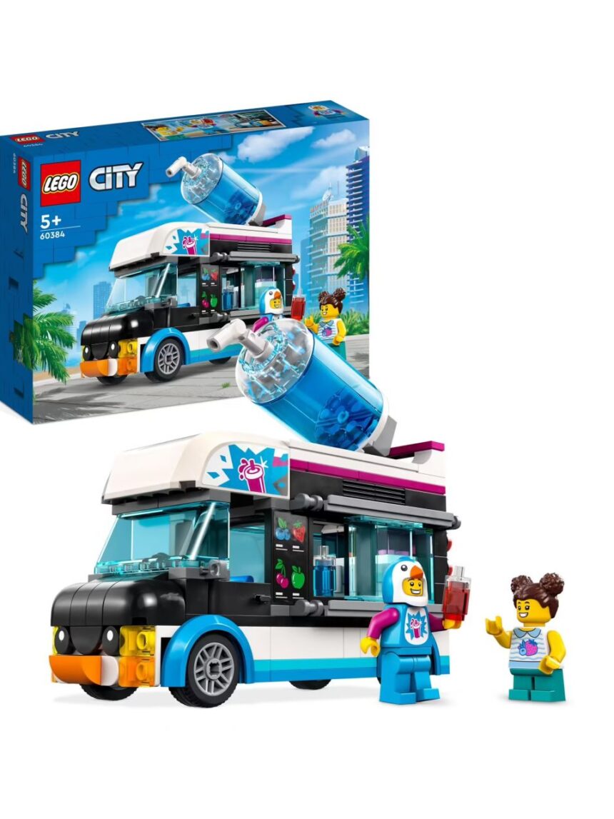 Il furgoncino delle granite del pinguino - camion giocattolo con minifigure - lego city - LEGO