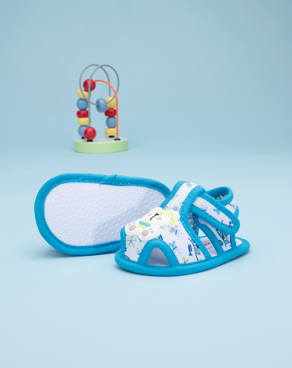 Sandalo in tela neonato "orsetti" - Prénatal