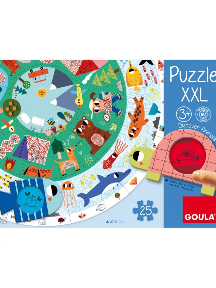 Puzzle xxl scopri gli animali - goula - Goula