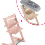 Stokke® Tripp Trapp serene pink + newborn set a un prezzo speciale