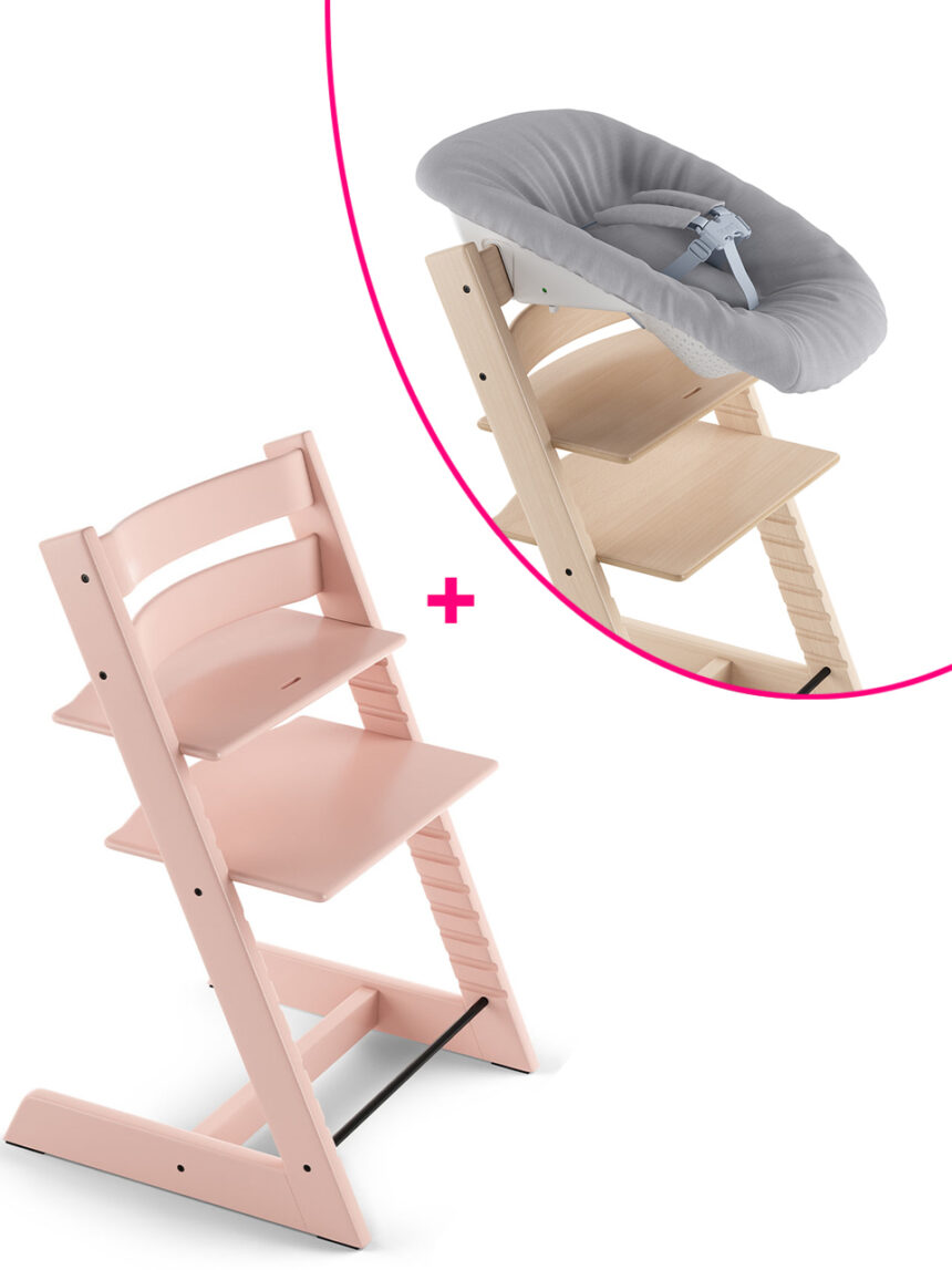 Stokke® tripp trapp serene pink + newborn set a un prezzo speciale - Stokke