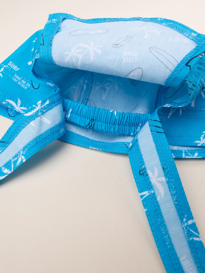 Bandana azzurra bimbo palme - Prénatal