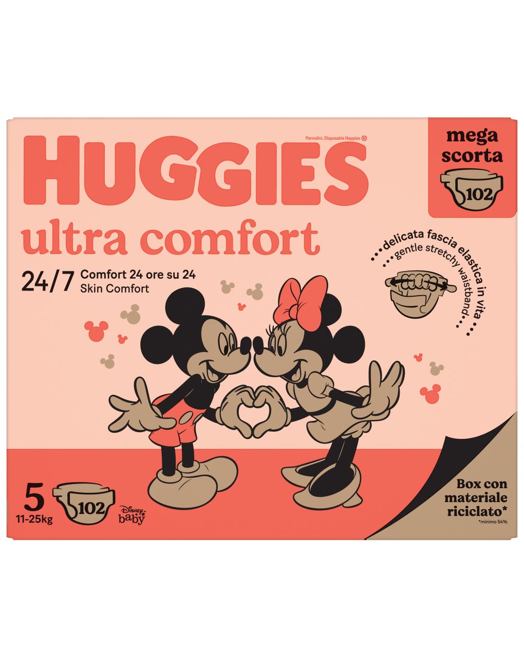 Pannolini ultra comfort megapack tg.5 - 102 pezzi - huggies - Huggies