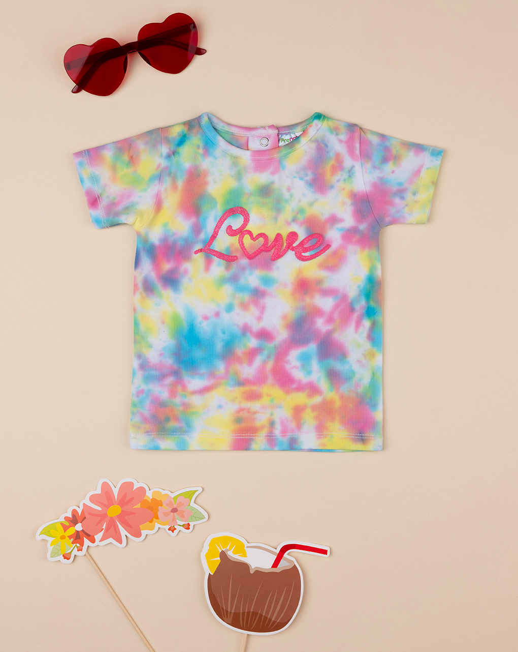 T-shirt bambina tie-dye multicolor - Prénatal
