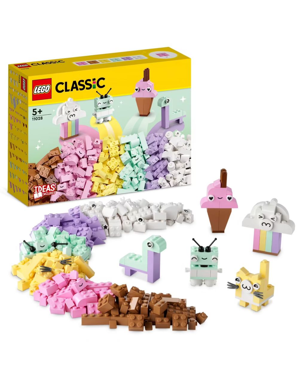 Divertimento creativo pastelli set costruzioni in mattoncini con dinosauro giocattolo - lego classic - LEGO