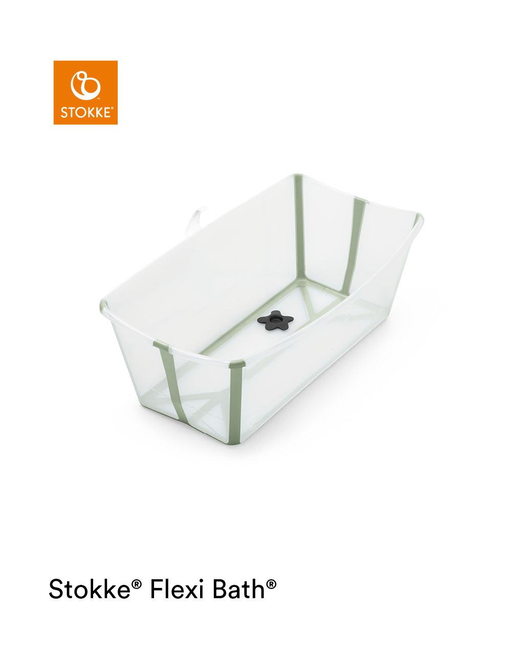 Stokke® flexi bath® trasparent green