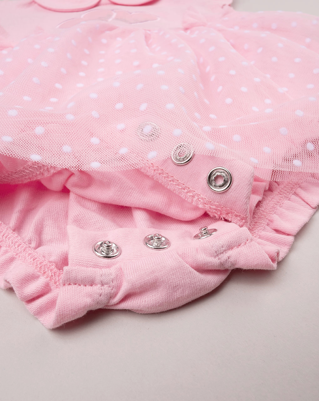 Pagliaccetto neonata rosa con tulle - Prénatal