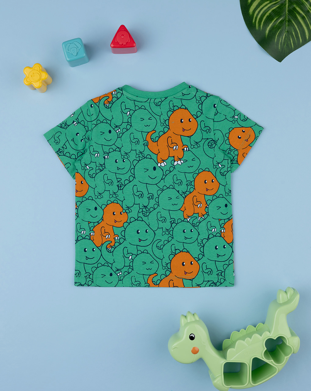 T-shirt mezza manica bimbo stampa dino allover - Prénatal