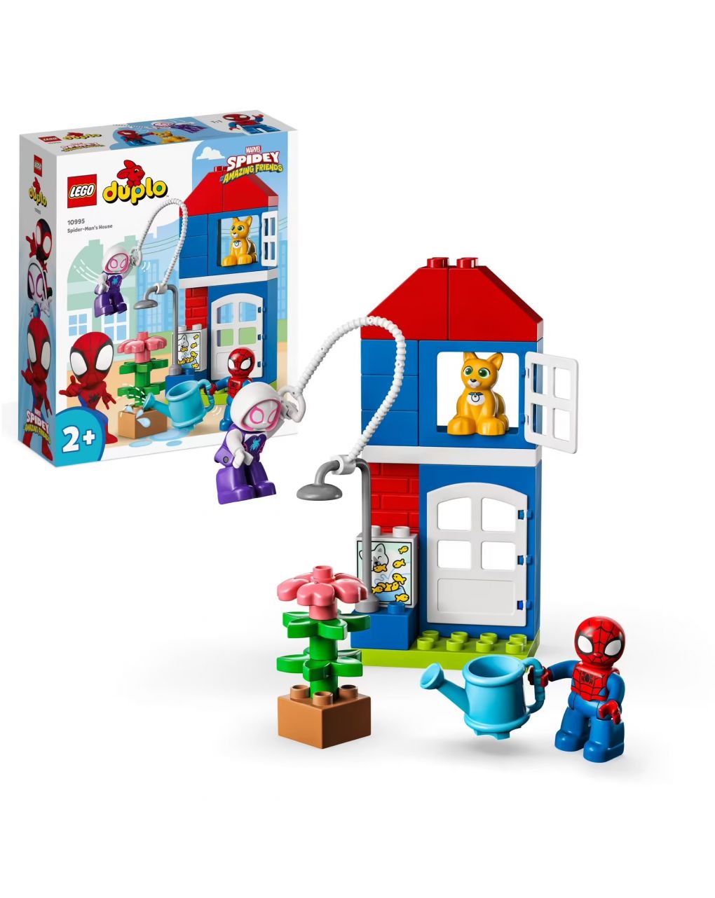 La casa di spider-man set di giochi con spidey e i suoi fantastici amici - lego duplo marvel