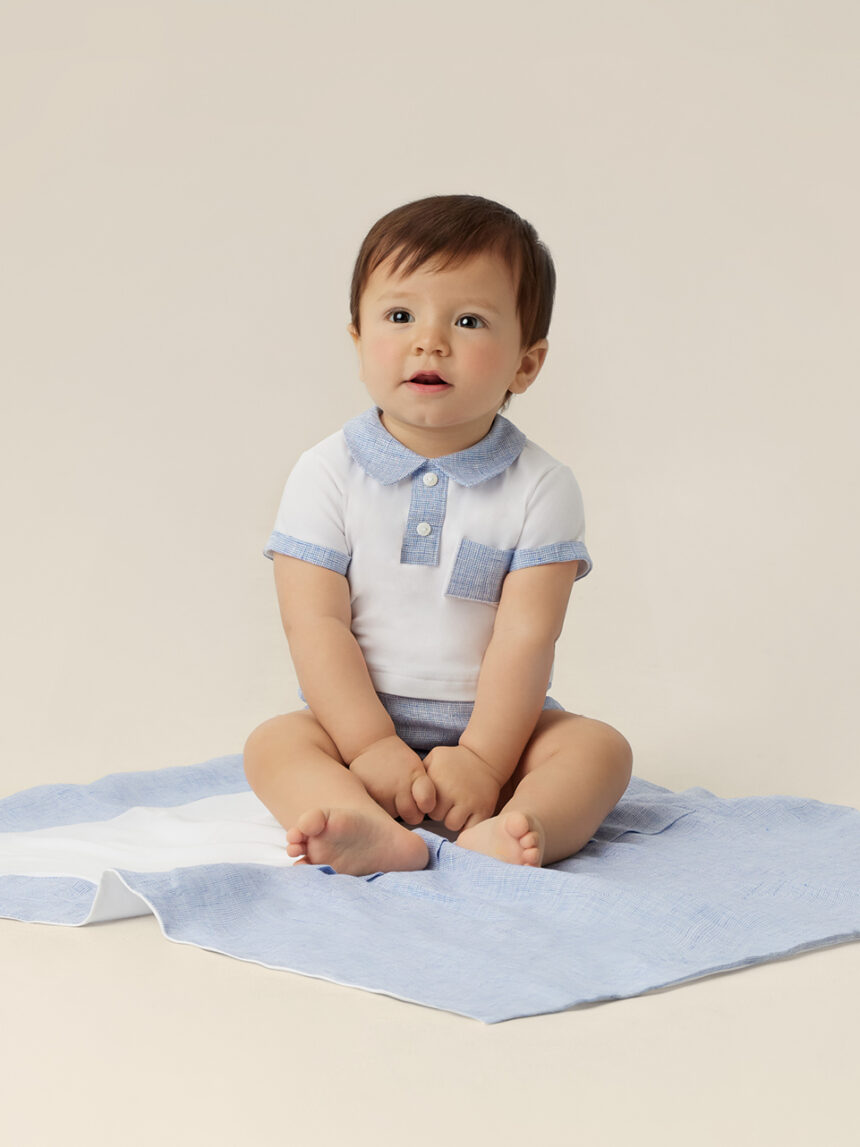 Pagliaccetto per neonato in lino e cotone - Prénatal