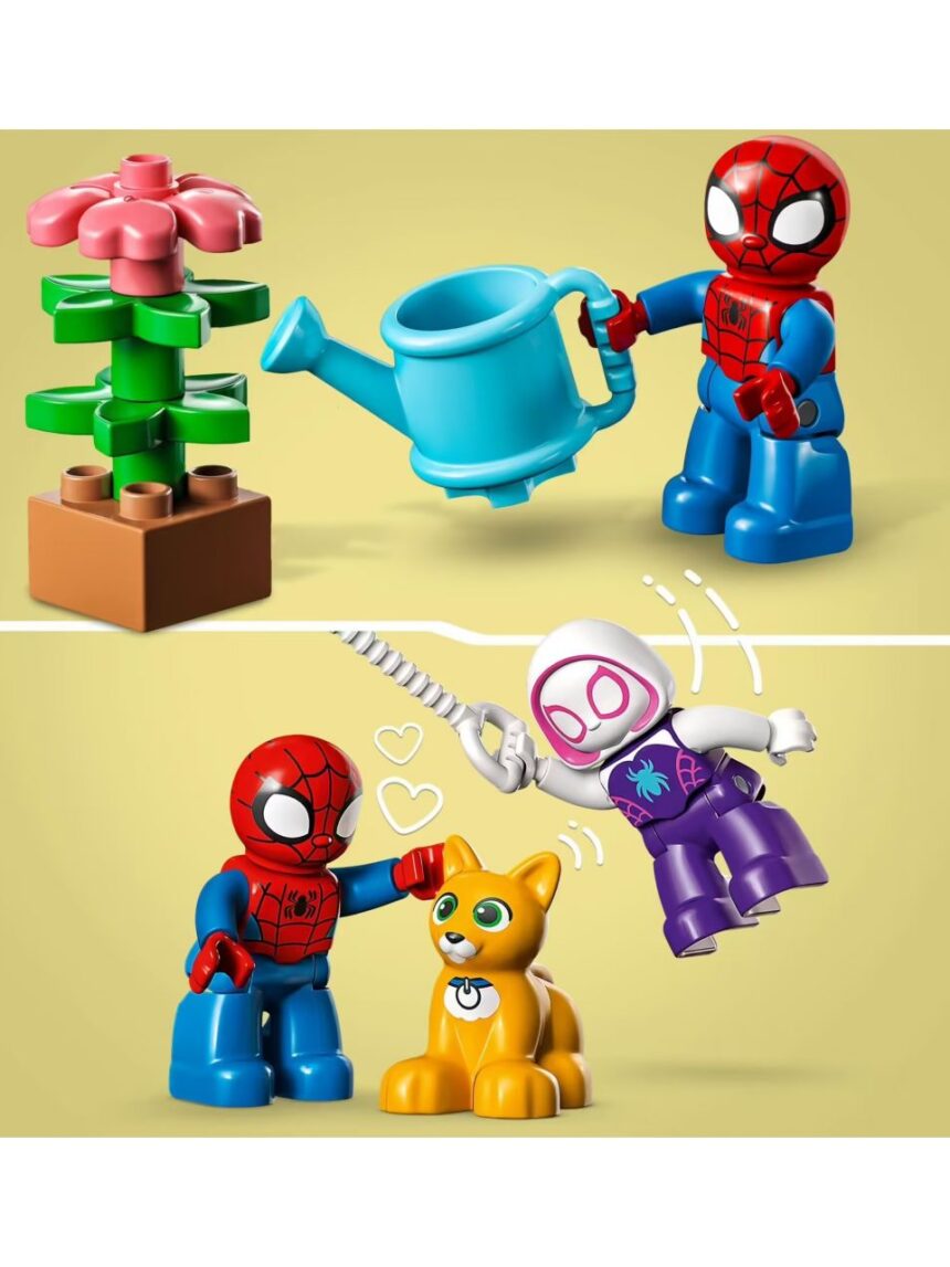 La casa di spider-man set di giochi con spidey e i suoi fantastici amici - lego duplo marvel - Duplo