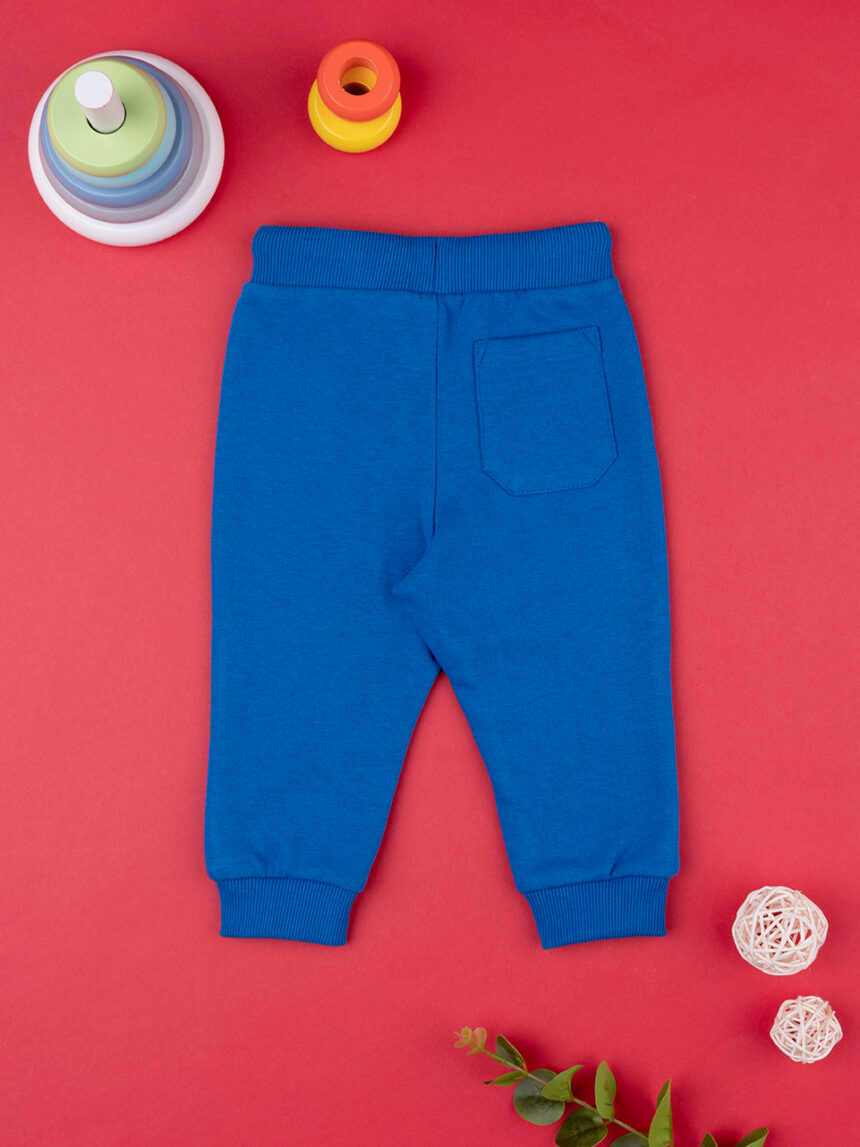 Pantalone bimbo blu french terry - Prénatal