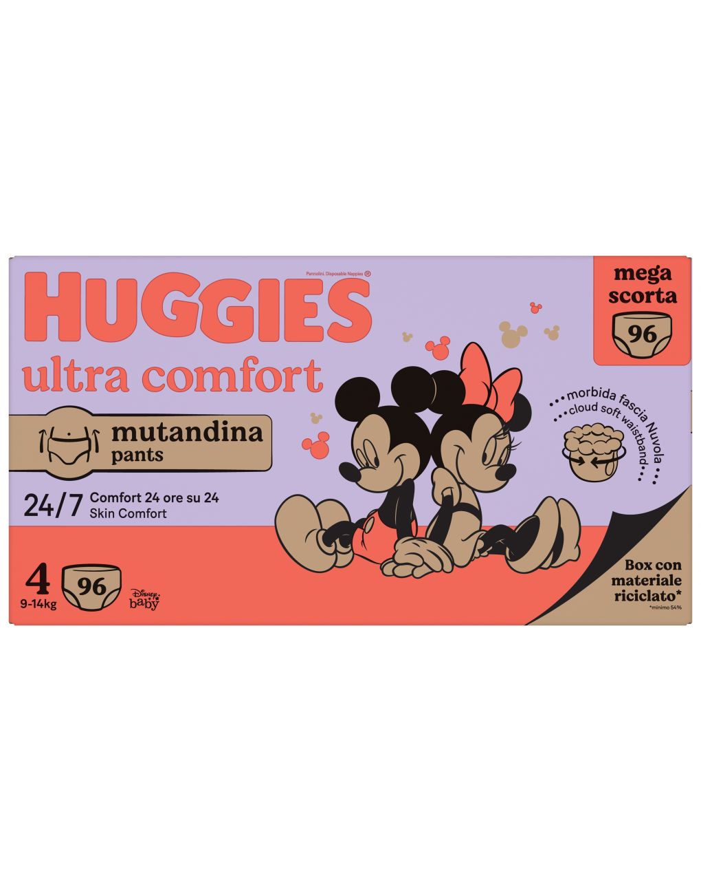 Pannolini ultra comfort mutandina megapack tg.4 - 96 pezzi - huggies - Huggies