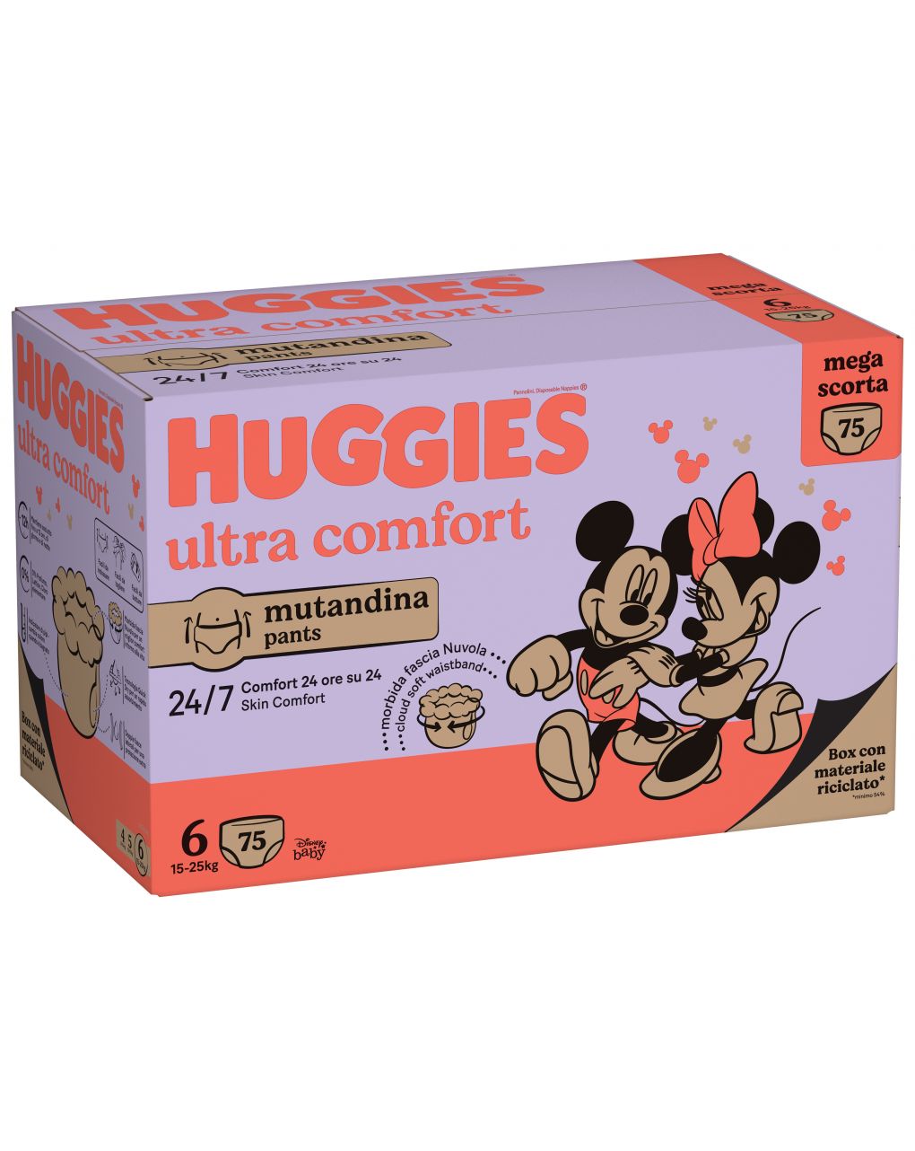 Pannolini ultra comfort mutandina megapack tg.6 - 75 pezzi - huggies