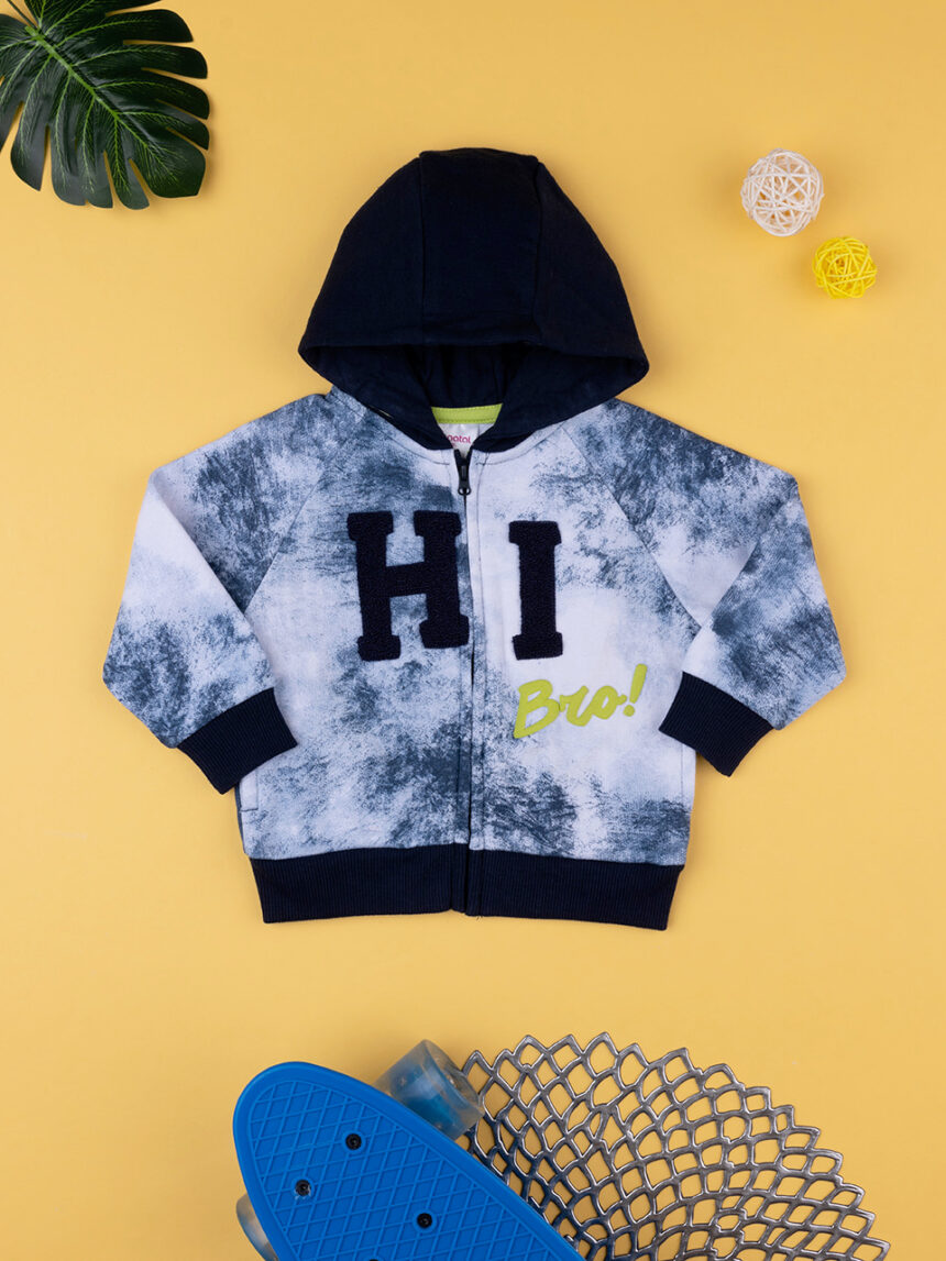 Felpa con cappuccio bimbo tie-dye - Prénatal