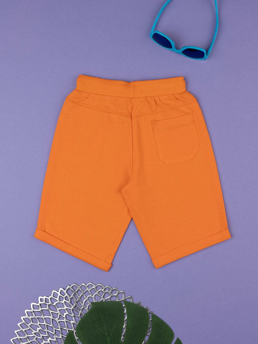 Shorts bambino arancione con stampa - Prénatal