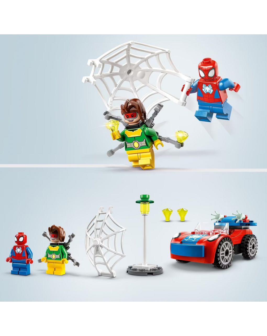 L’auto di spider-man e doc ock - spidey e i suoi fantastici amici - lego marvel - Spidey