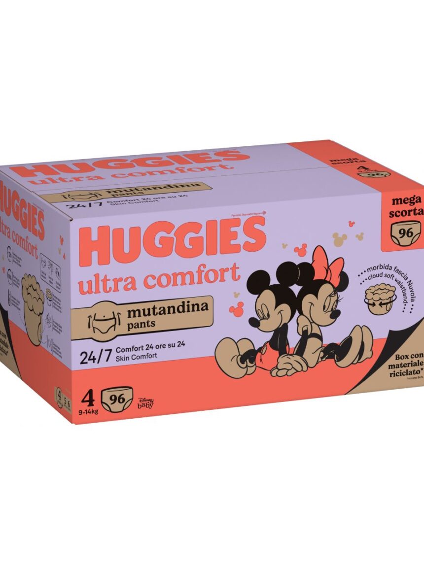Pannolini ultra comfort mutandina megapack tg.4 - 96 pezzi - huggies - Huggies