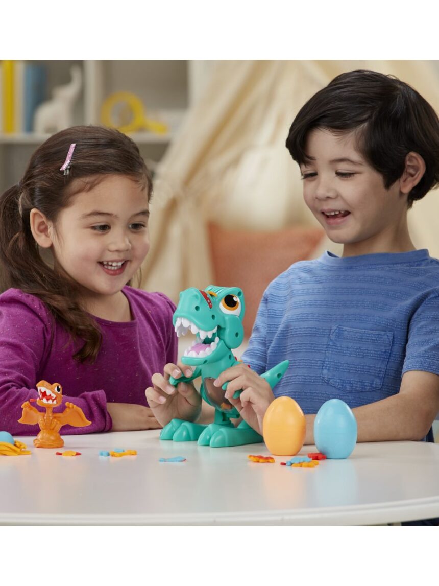 Il t-rex mangione: dinosauro con suoni e 3 uova 3+ anni - play-doh hasbro dino-crew - Play-Doh