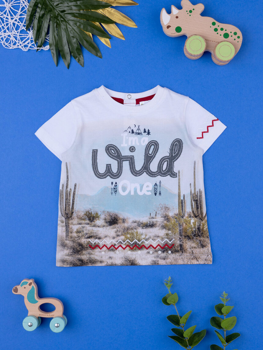T-shirt bimbo maniche corte "wild" - Prénatal