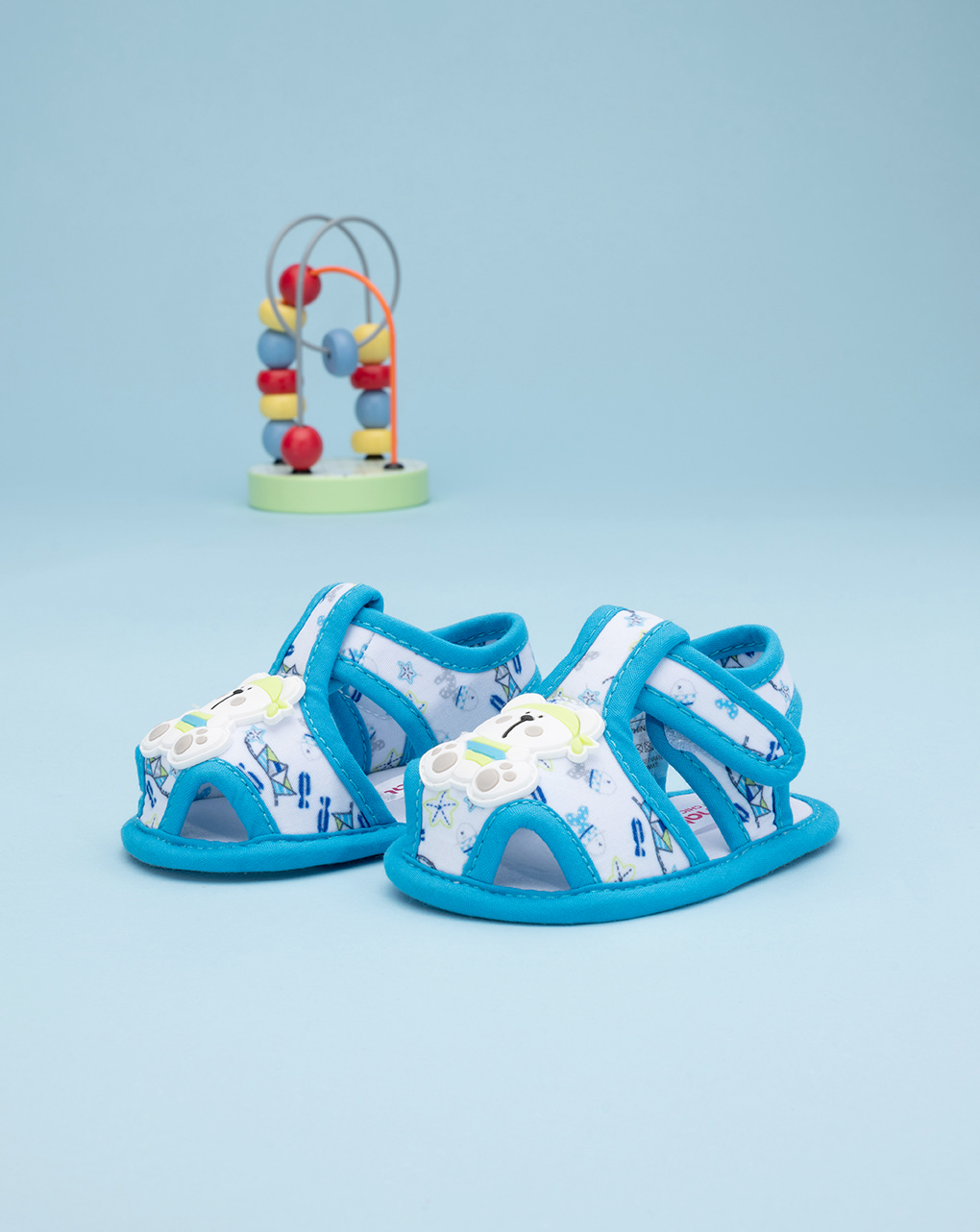 Sandalo in tela neonato "orsetti" - Prénatal