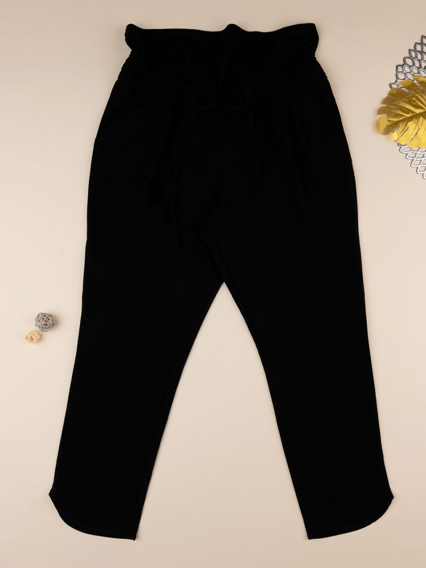 Pantalone lungo nero con coulisse - Prénatal