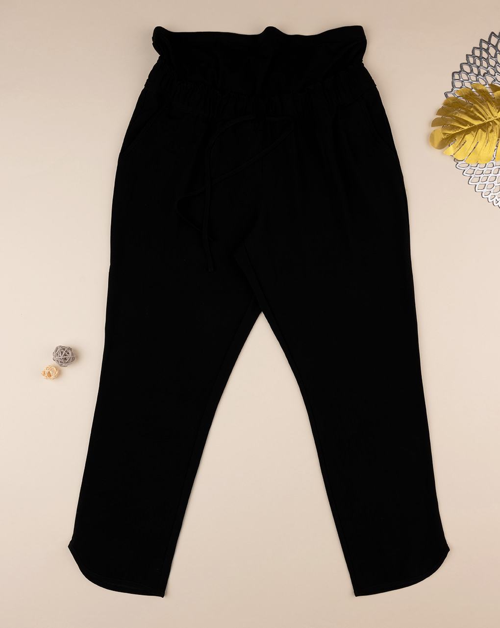 Pantalone lungo nero con coulisse - Prénatal
