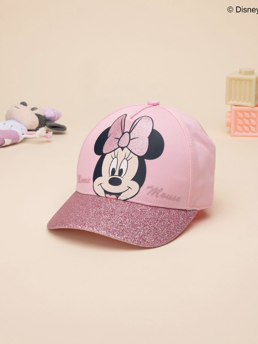Cappello baseball bambina disney minnie rosa e glitter - Prénatal