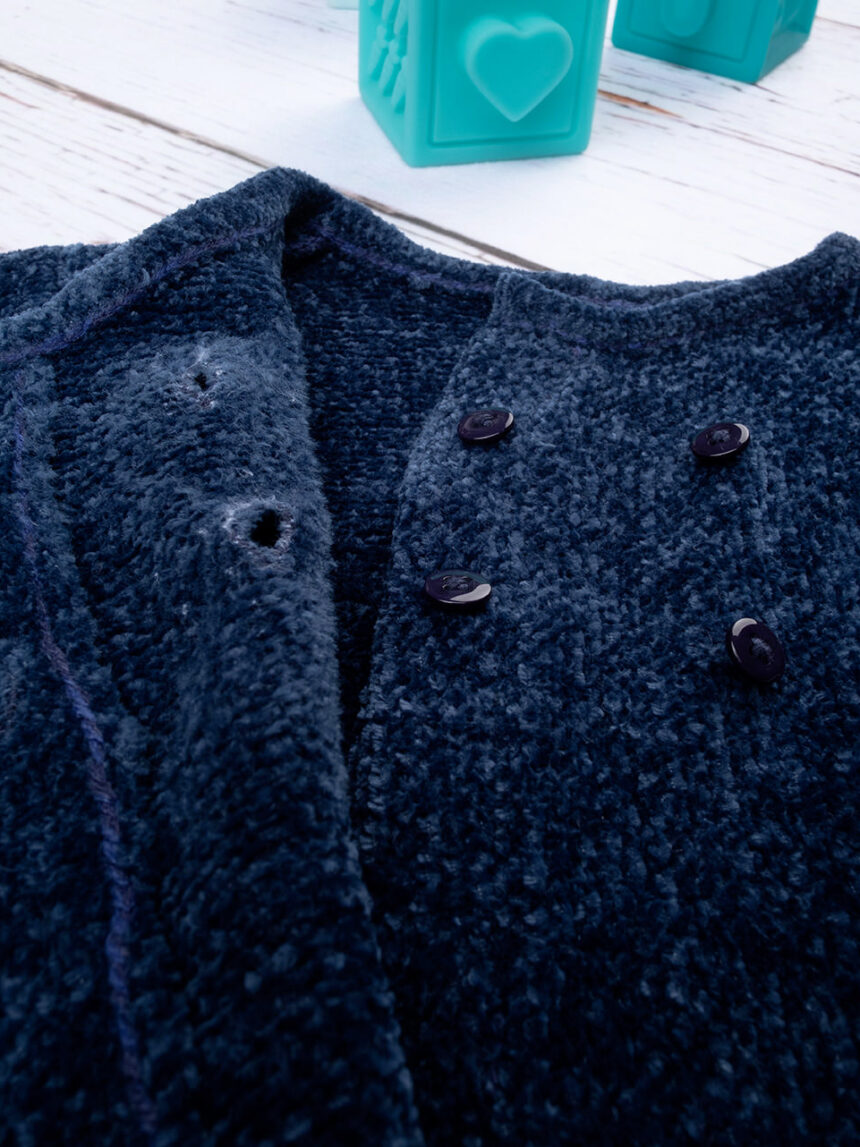 Tutina tricot bimbo blu - Prénatal