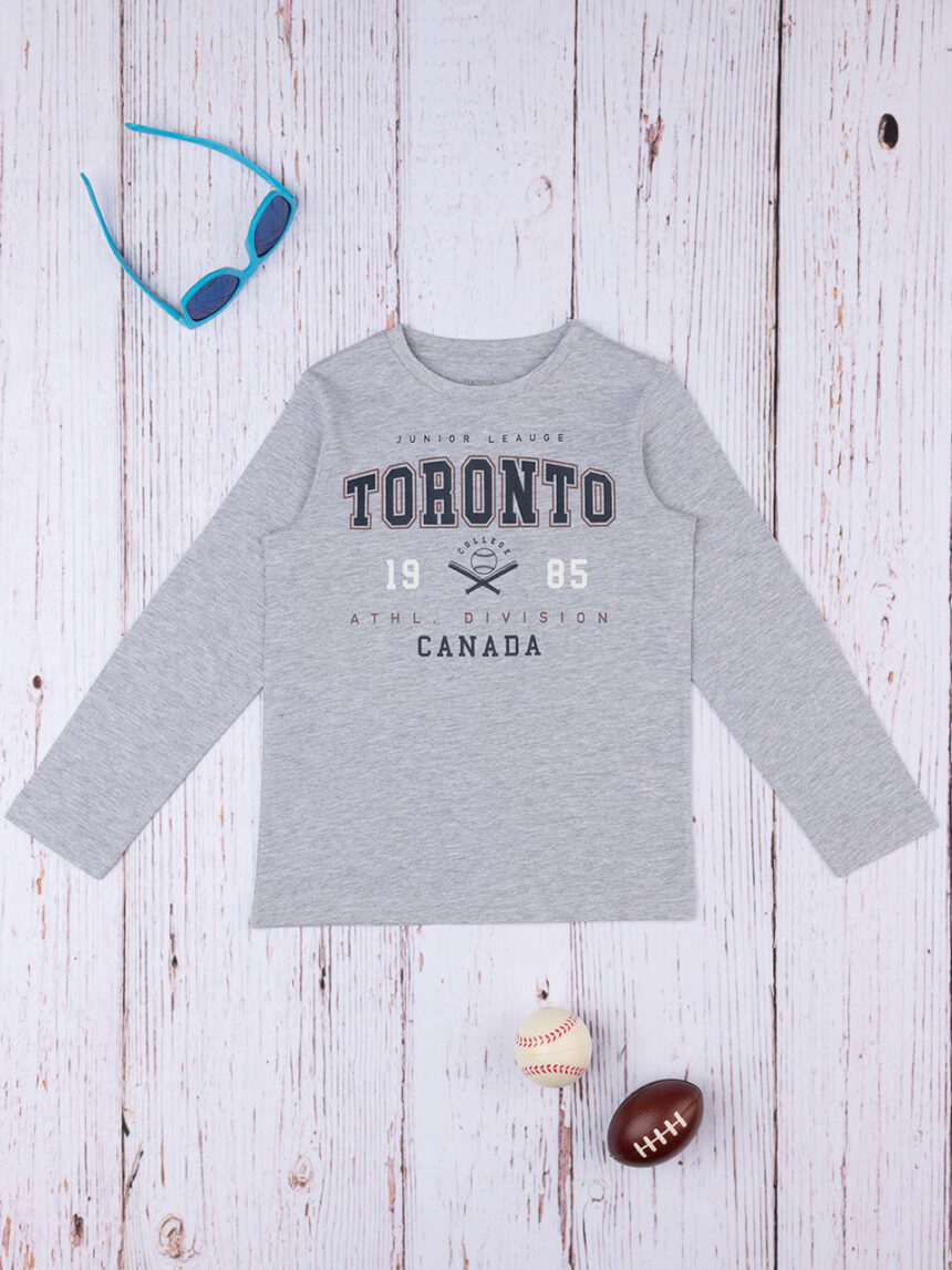 T-shirt bimbo grigia "toronto" - Prénatal