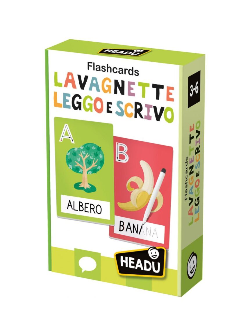 Flashcards lavagnette leggo e scrivo. leggere e scrivere fin da piccoli! 3/6 anni - headu - Headu