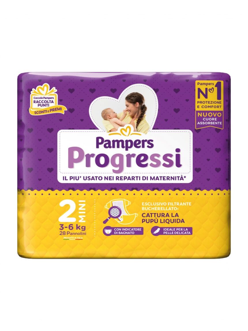 Progressi mini taglia 2 - 28 pannolini - pampers - Pampers