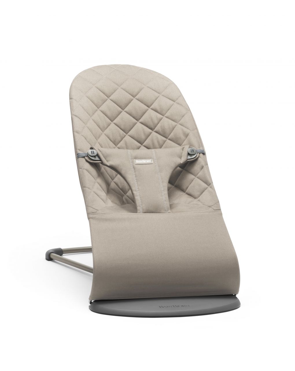 Sdraietta bliss in cotone trapunto classico colore grigio sabbia - babybjörn - Baby Bjorn