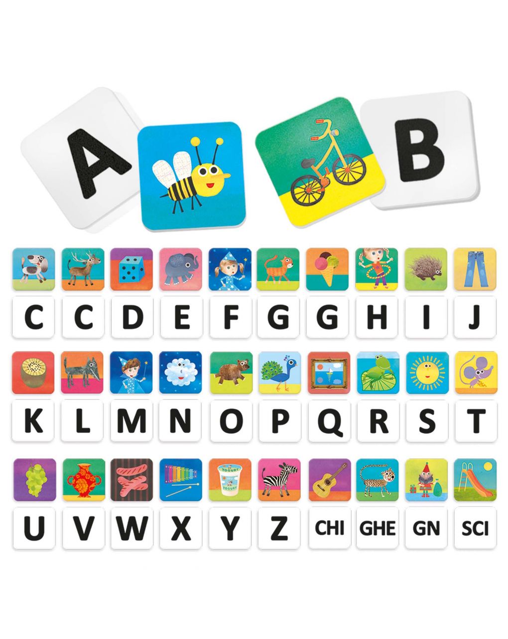 Suoni e lettere per i più piccoli montessori. il gioco che prepara i bambini a leggere e scrivere 2/4 anni - headu - Headu