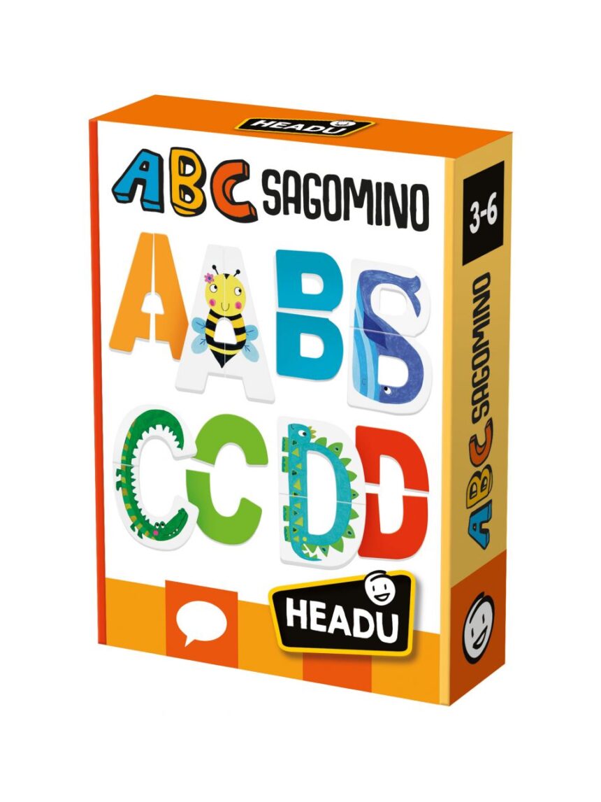 Abc sagomino. l'alfabeto delle lettere sagomate! 3/6 anni - headu - Headu