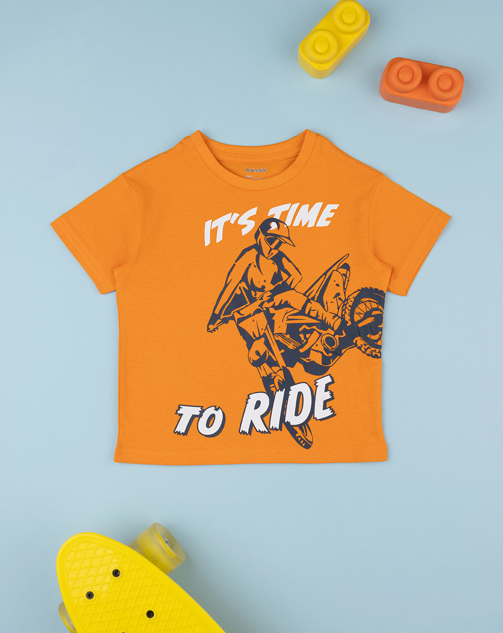 T-shirt bambino maniche corte arancione - Prénatal