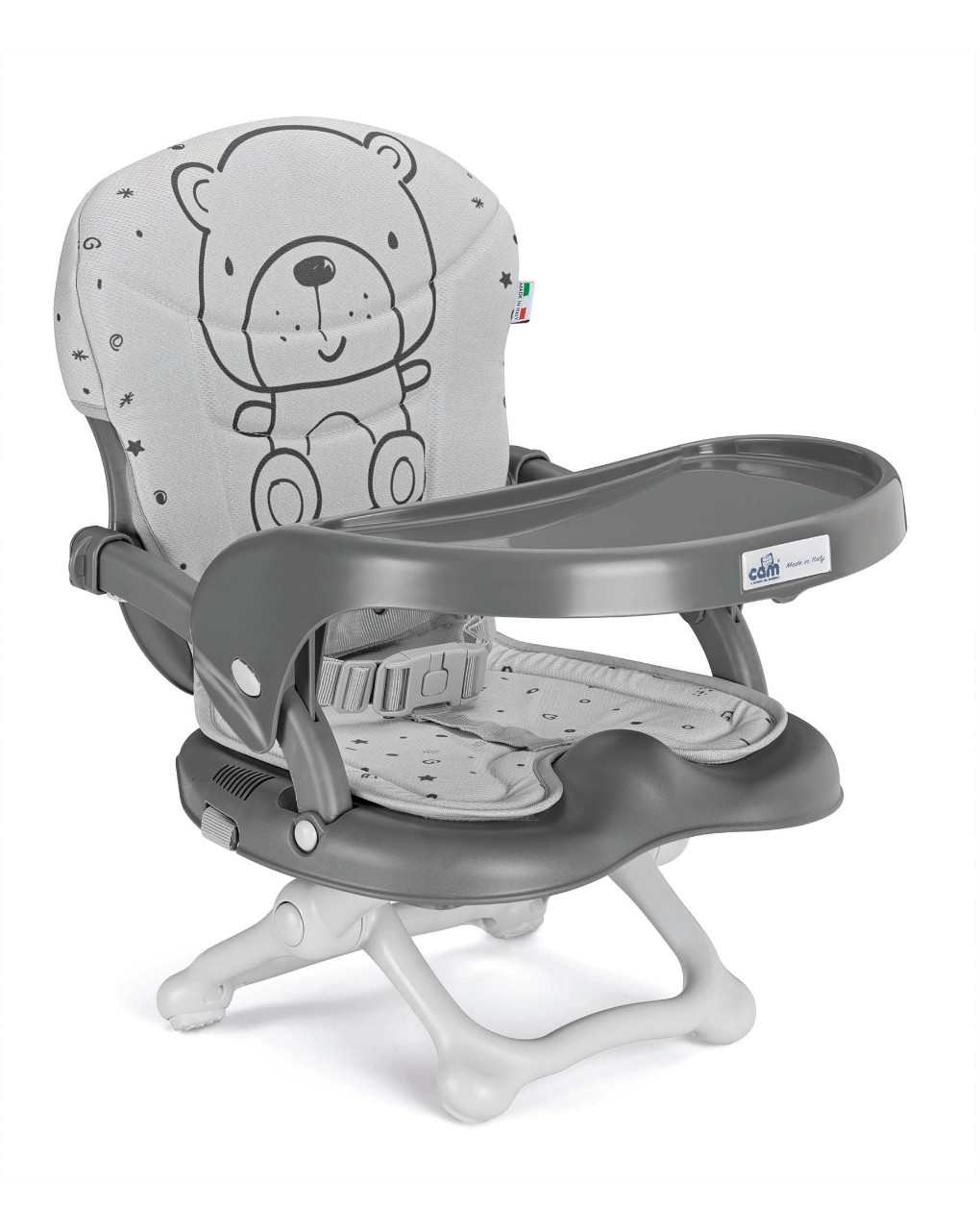 Rialzo da sedia smarty pop con imbottitura teddy grigio 2023 - cam