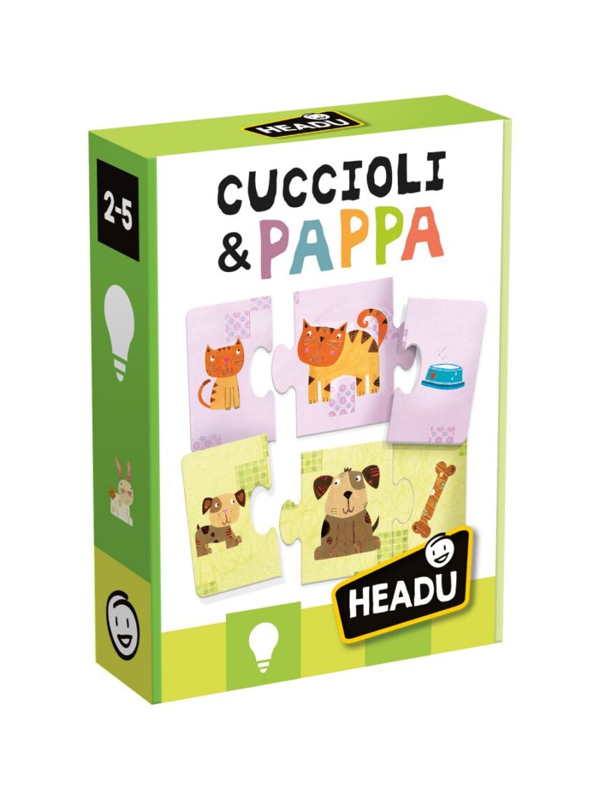 Cuccioli & pappa. un gioco di logica per i più piccoli 2/4 anni - headu - Headu