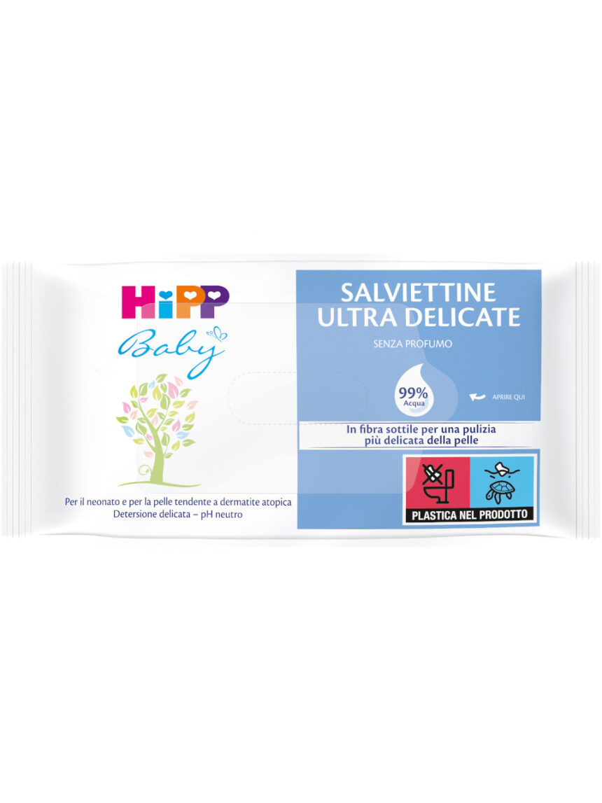 Salviettine ultra delicate 99% acqua multipack 4x52 - hipp baby care - Hipp Baby