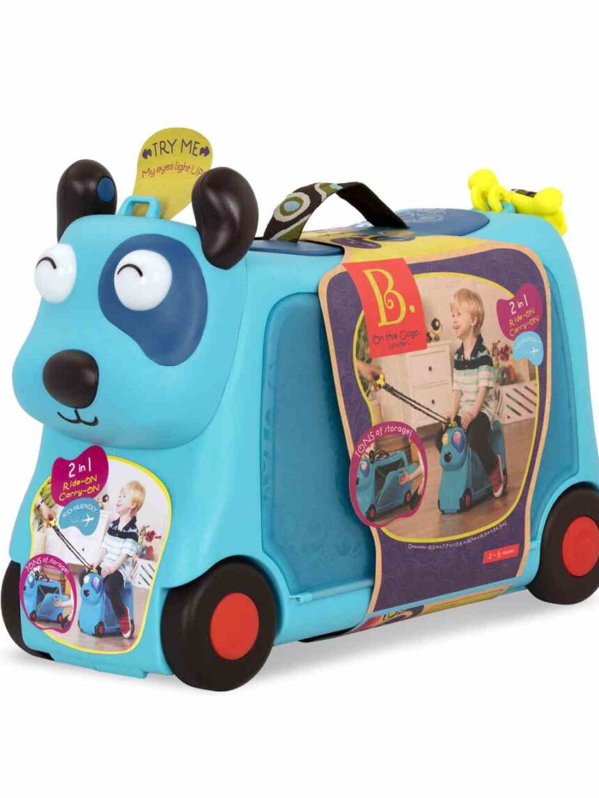 On the gogo woofer valigia cavalcabile per bambini 2+ anni - b.toys - B. TOYS