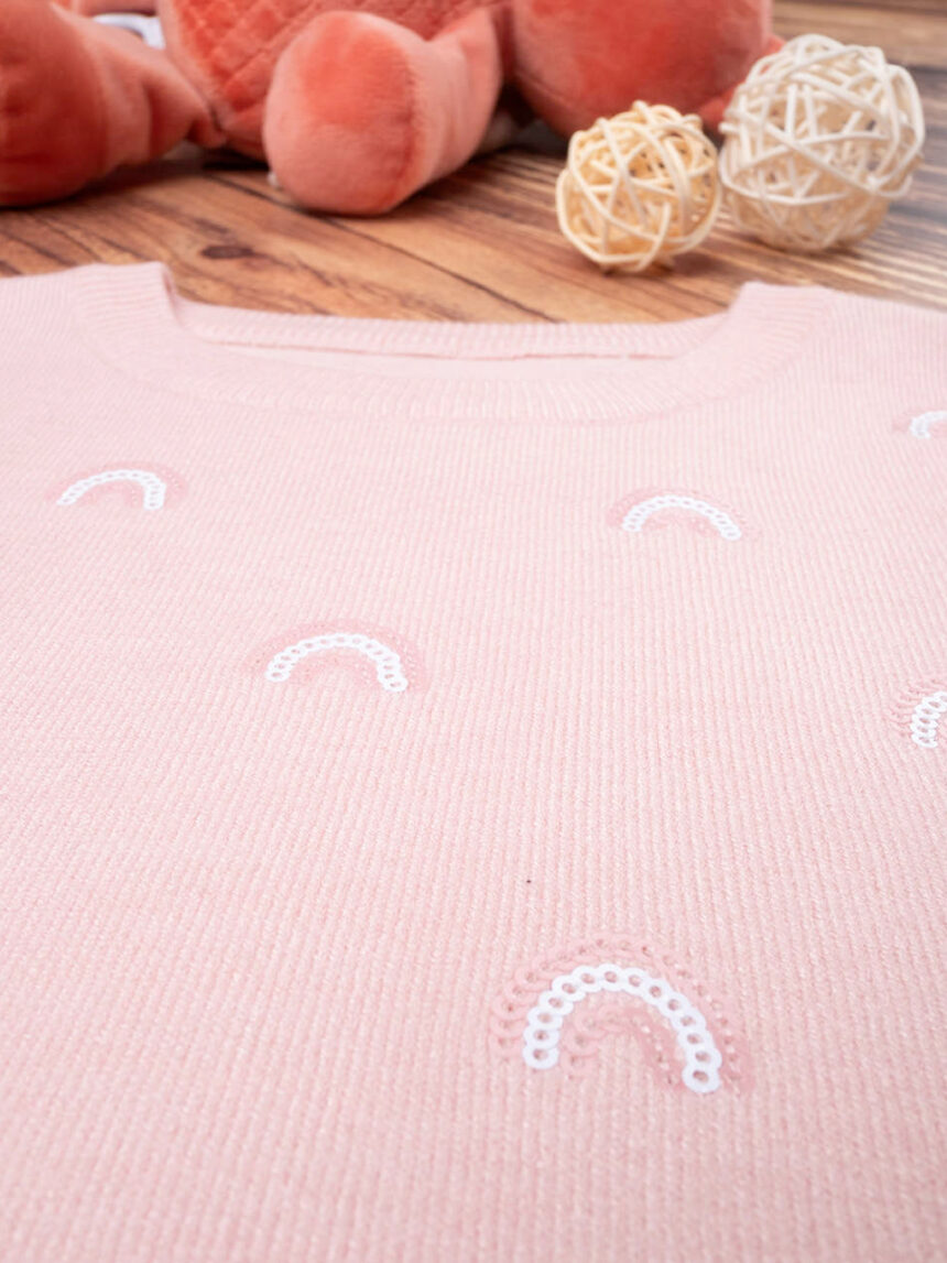 Maglia tricot bimba con paillettes - Prénatal