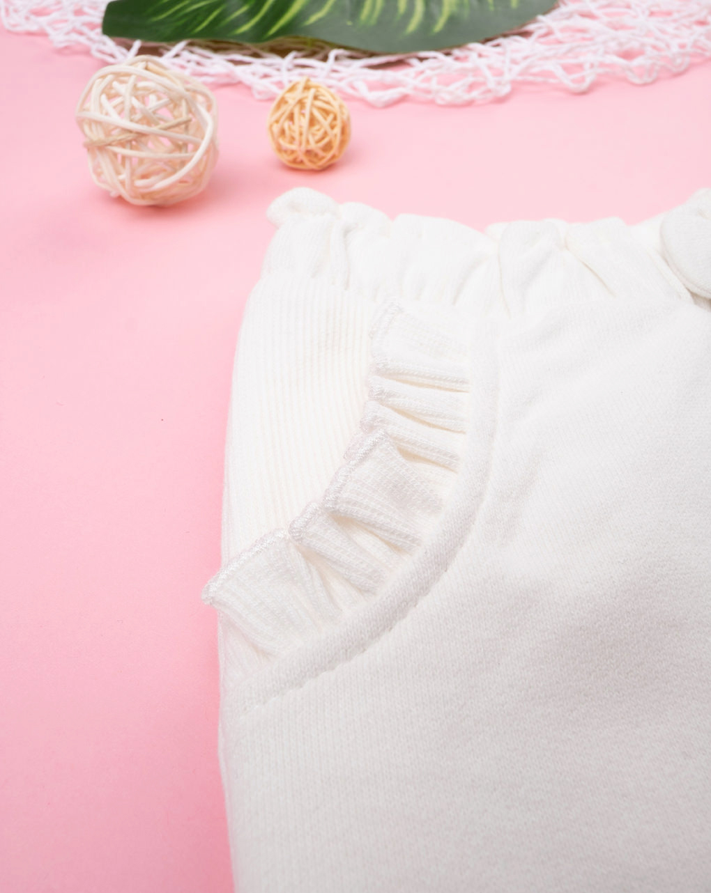 Pantalone felpato bimba panna - Prénatal