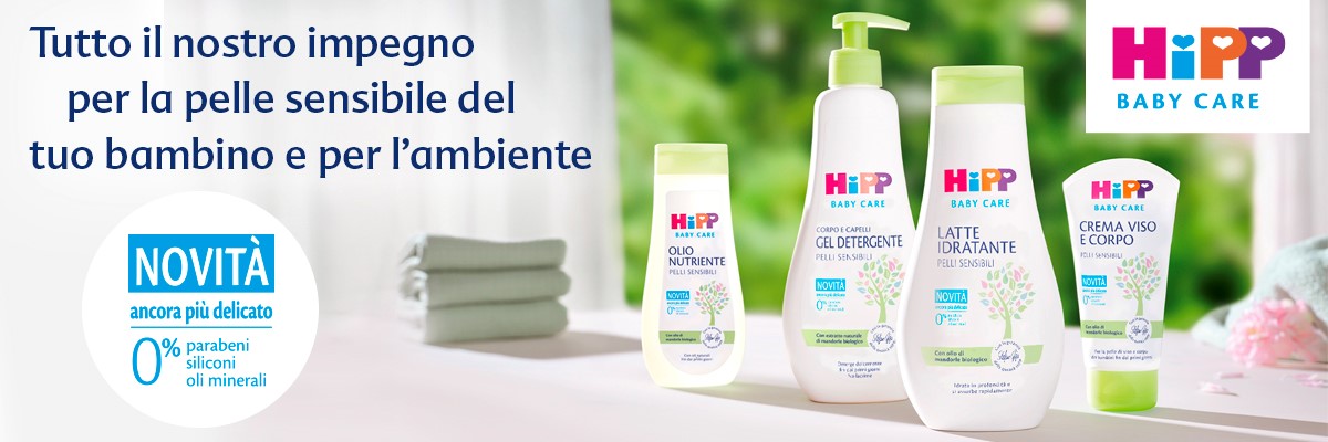 HiPP Baby Care – tutto il nostro impegno per la pelle sensibile del tuo bambino e per l’ambiente