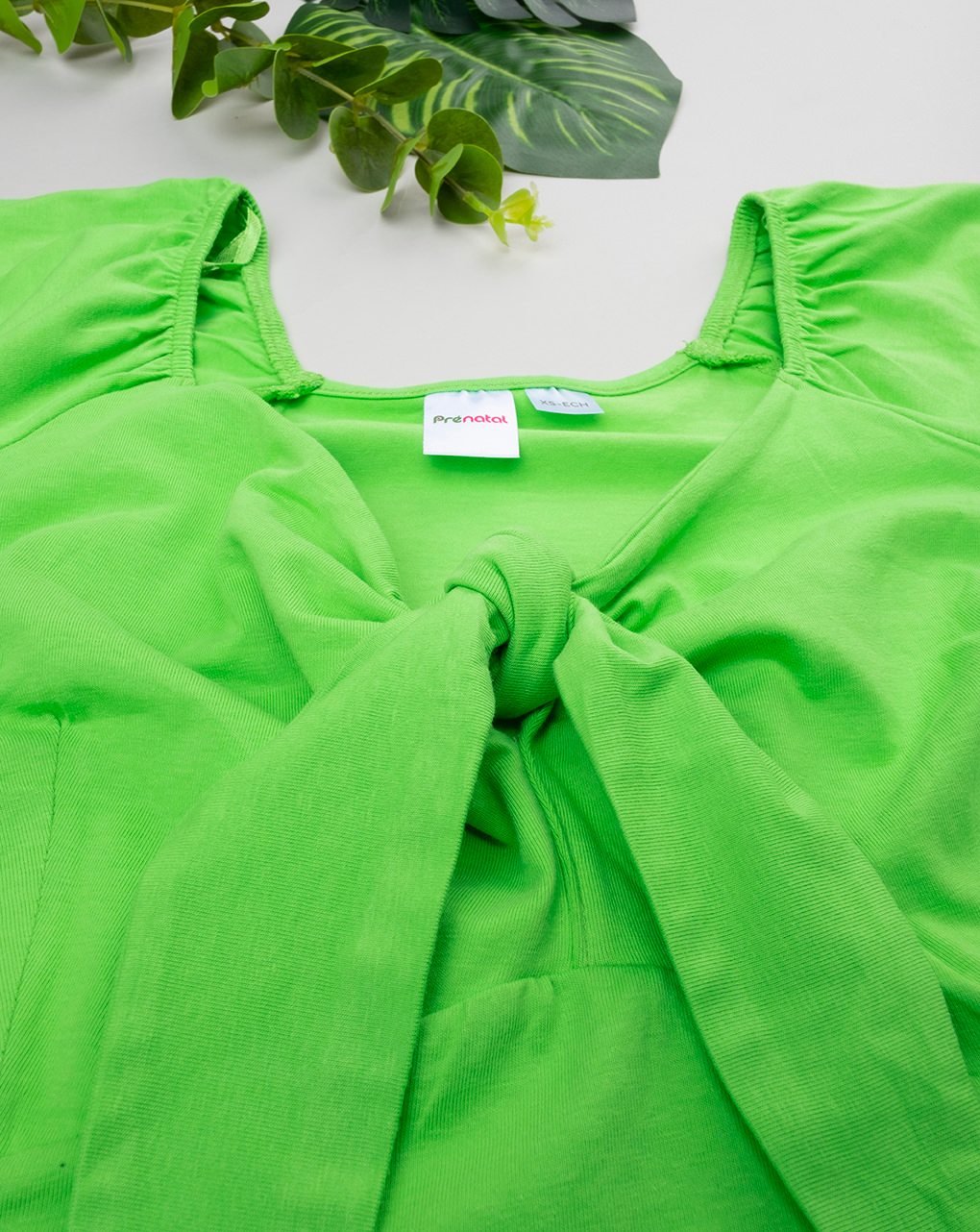 T-shirt allattamento con fiocco verde - Prénatal