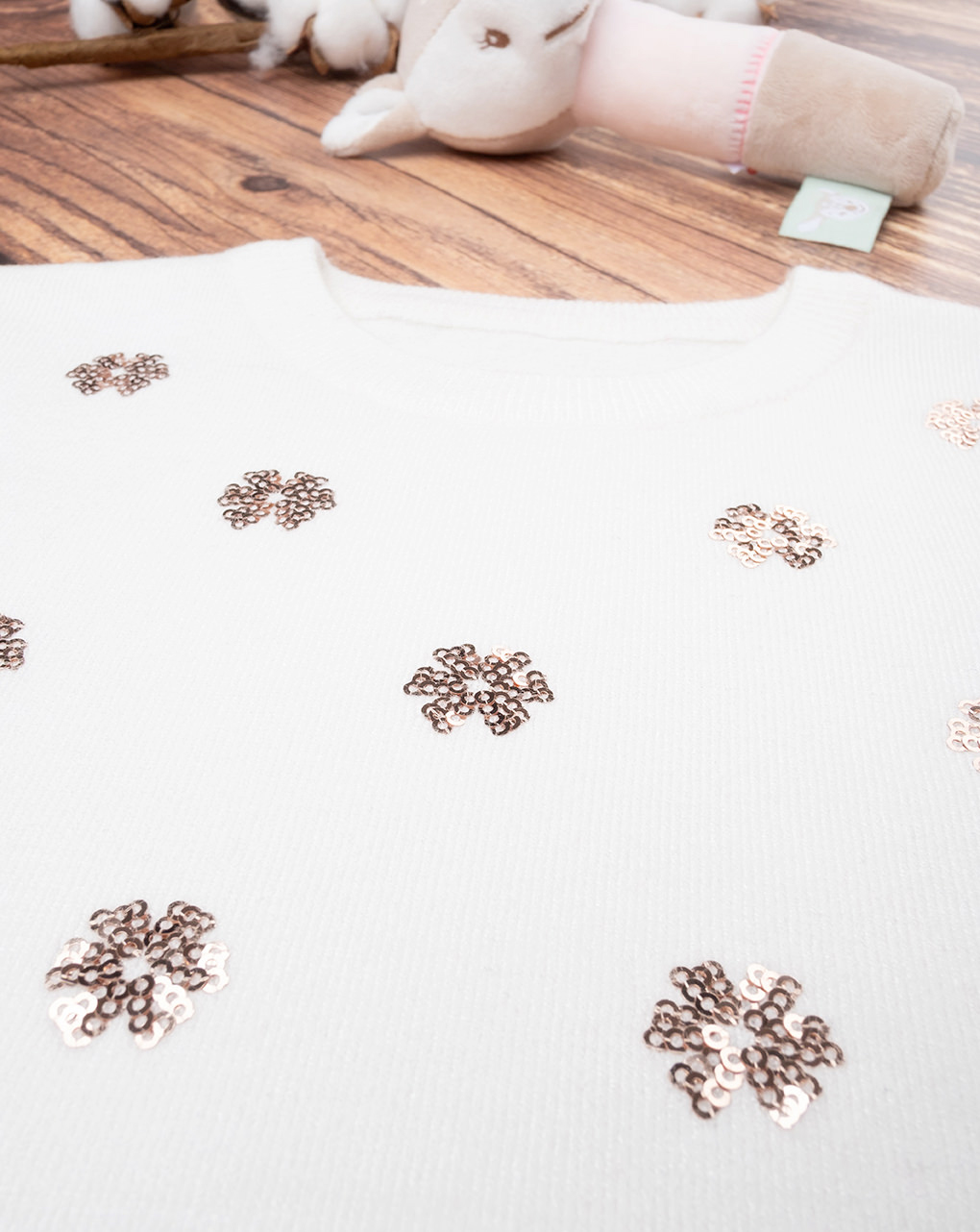 Maglia tricot bimba con paillettes - Prénatal